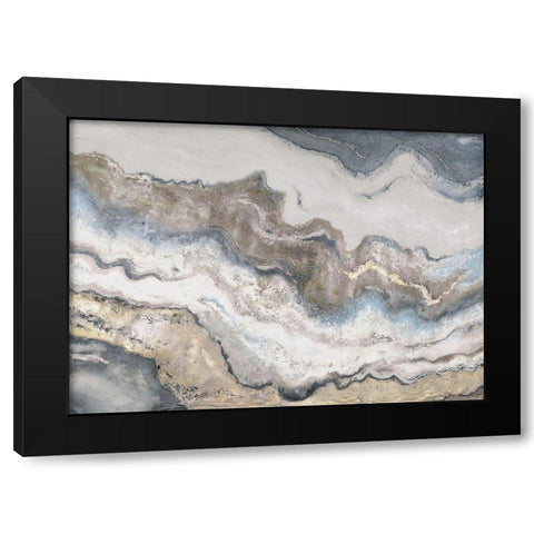 Neutral Marble Black Modern Wood Framed Art Print by Pinto, Patricia