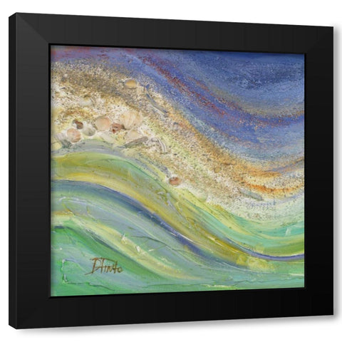 The Sea I Black Modern Wood Framed Art Print by Pinto, Patricia