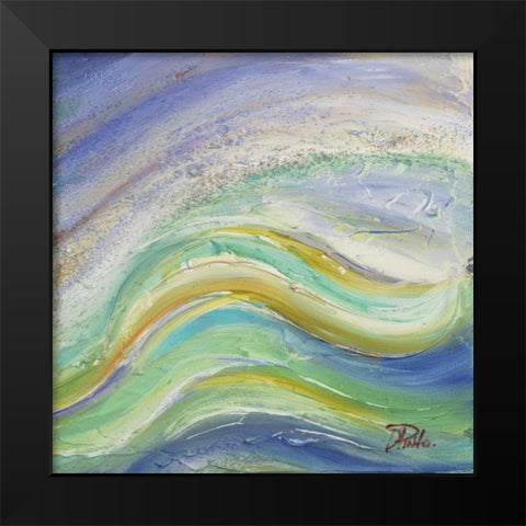The Sea II Black Modern Wood Framed Art Print by Pinto, Patricia