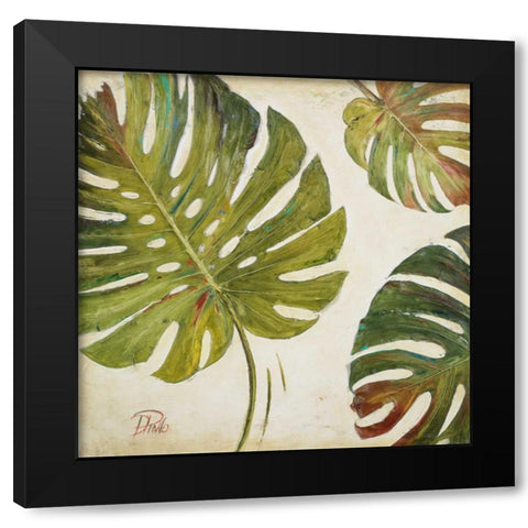 Organic I Black Modern Wood Framed Art Print with Double Matting by Pinto, Patricia