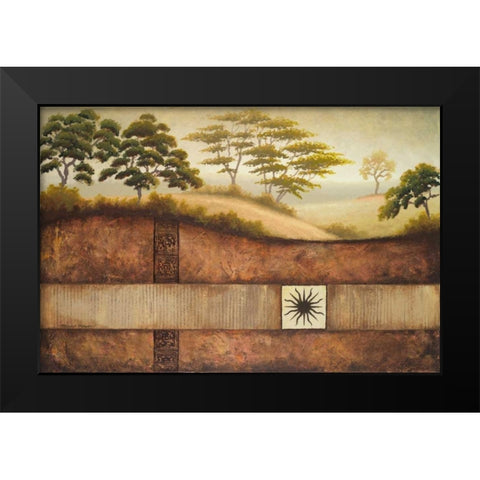 Sun Valley II Black Modern Wood Framed Art Print by Marcon, Michael