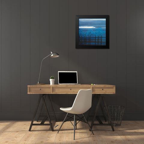 Indigo Forest I Black Modern Wood Framed Art Print by Urban Pearl Collection, Llc