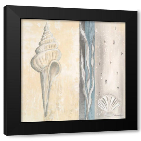 Calming Sea I Black Modern Wood Framed Art Print by Hakimipour-Ritter