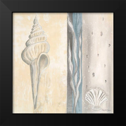 Calming Sea I Black Modern Wood Framed Art Print by Hakimipour-Ritter