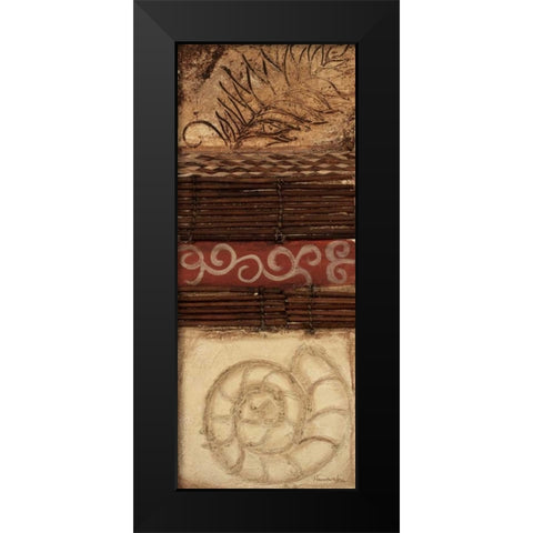 Organic Oasis II Black Modern Wood Framed Art Print by Hakimipour-Ritter