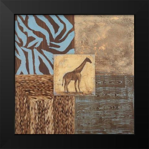 Textures of Africa II Black Modern Wood Framed Art Print by Hakimipour-Ritter