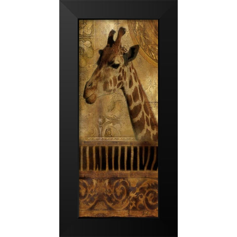 Elegant Safari III Black Modern Wood Framed Art Print by Pinto, Patricia