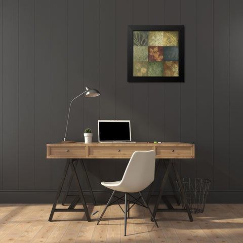 October Collage I Black Modern Wood Framed Art Print by Marcon, Michael