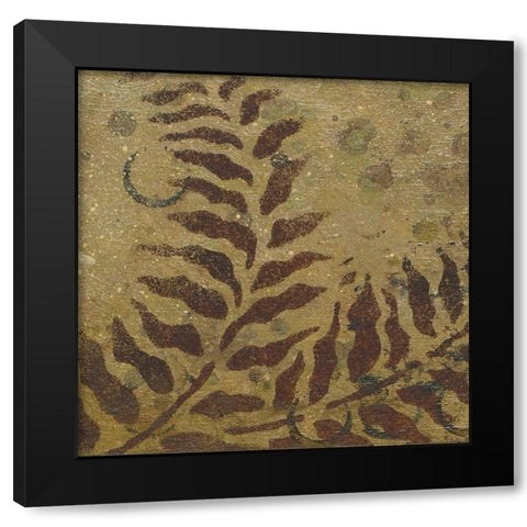 October Collage II Black Modern Wood Framed Art Print by Marcon, Michael