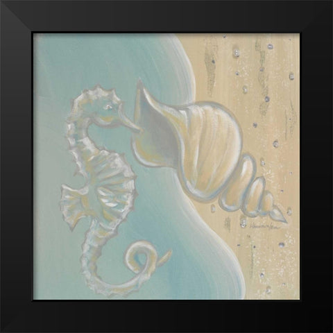 Pearl Beach I Black Modern Wood Framed Art Print by Hakimipour-Ritter