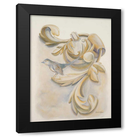 Seasons Crest II Black Modern Wood Framed Art Print by Hakimipour-Ritter