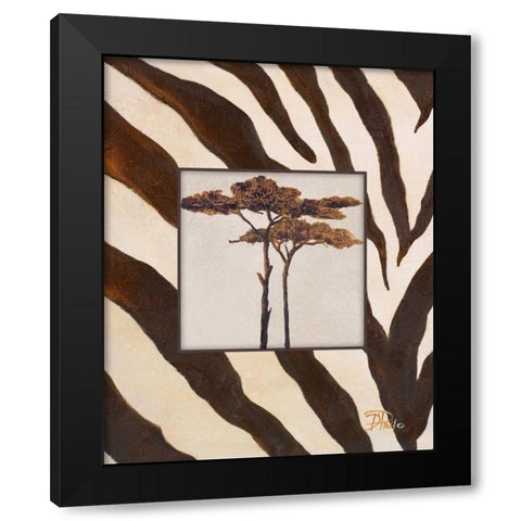 Contemporary Africa I Black Modern Wood Framed Art Print with Double Matting by Pinto, Patricia