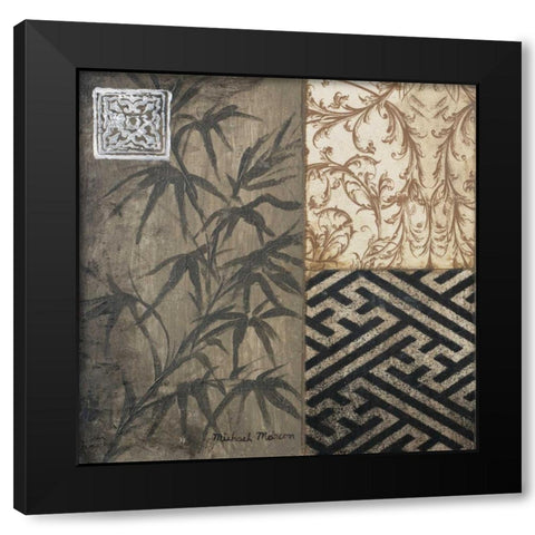 Eastern Square I Black Modern Wood Framed Art Print by Marcon, Michael