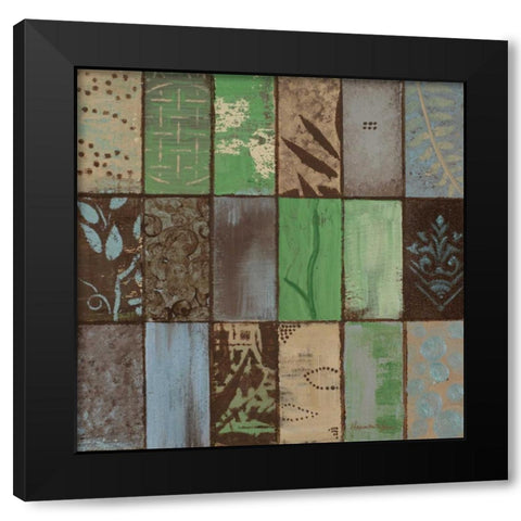 Parade of Patterns I Black Modern Wood Framed Art Print with Double Matting by Hakimipour-Ritter