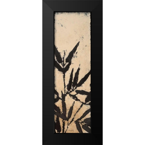 Bamboo Silhouette I Black Modern Wood Framed Art Print by Loreth, Lanie