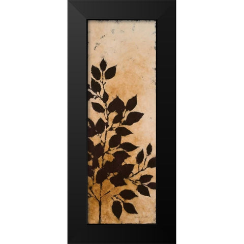 Leaves Silhouette I Black Modern Wood Framed Art Print by Loreth, Lanie