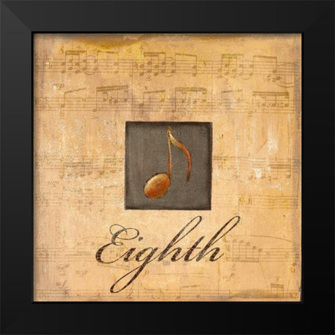 Eighth Black Modern Wood Framed Art Print by Hakimipour-Ritter