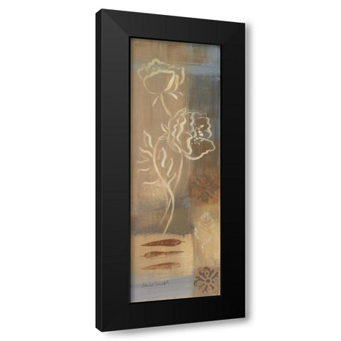 Poppy Panel I Black Modern Wood Framed Art Print with Double Matting by Loreth, Lanie