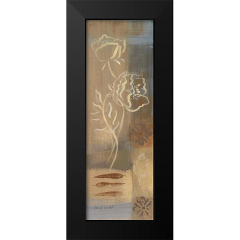 Poppy Panel I Black Modern Wood Framed Art Print by Loreth, Lanie
