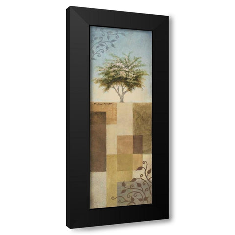Flowering Crab Tree Black Modern Wood Framed Art Print with Double Matting by Marcon, Michael