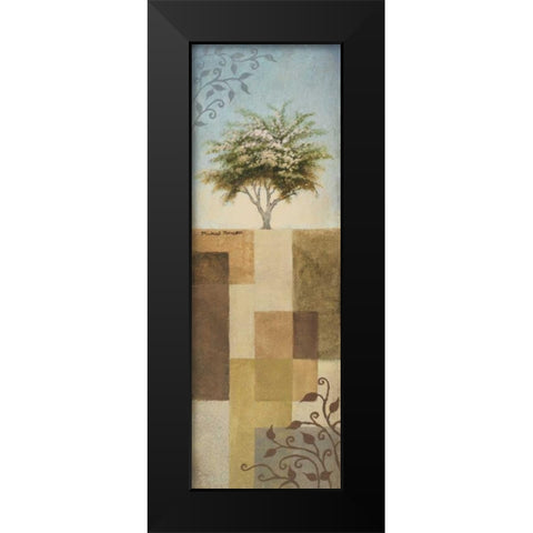 Flowering Crab Tree Black Modern Wood Framed Art Print by Marcon, Michael
