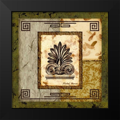 Antefix I Black Modern Wood Framed Art Print by Marcon, Michael