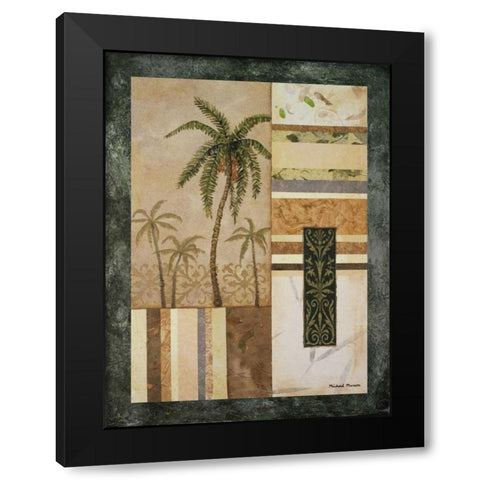 Date Palm Black Modern Wood Framed Art Print with Double Matting by Marcon, Michael