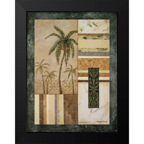 Date Palm Black Modern Wood Framed Art Print by Marcon, Michael