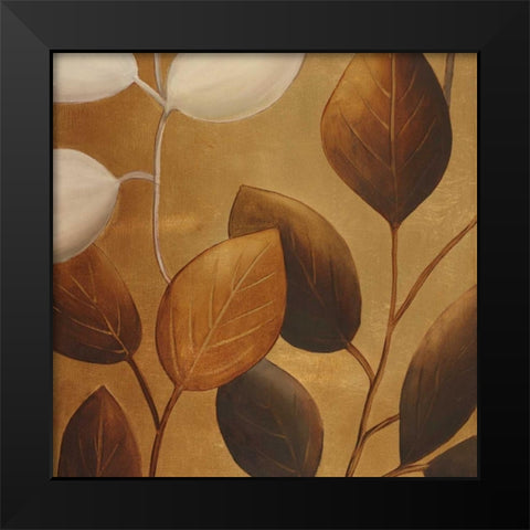 Gold Eco-Chic I Black Modern Wood Framed Art Print by Pinto, Patricia
