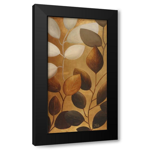 Gold Eco-Chic I Black Modern Wood Framed Art Print with Double Matting by Pinto, Patricia