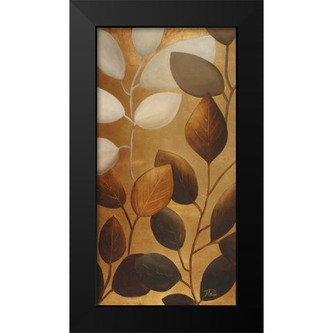 Gold Eco-Chic I Black Modern Wood Framed Art Print by Pinto, Patricia