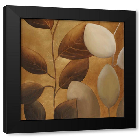 Gold Eco-Chic II Black Modern Wood Framed Art Print with Double Matting by Pinto, Patricia