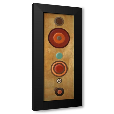 Les Circles II Black Modern Wood Framed Art Print with Double Matting by Pinto, Patricia