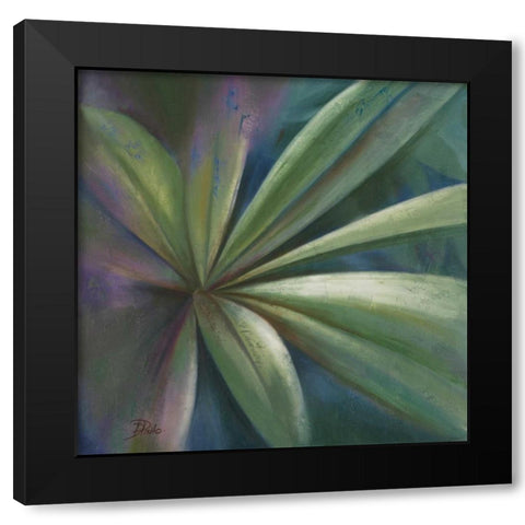Abanico VI Black Modern Wood Framed Art Print with Double Matting by Pinto, Patricia