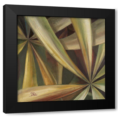 Abanico II Black Modern Wood Framed Art Print by Pinto, Patricia