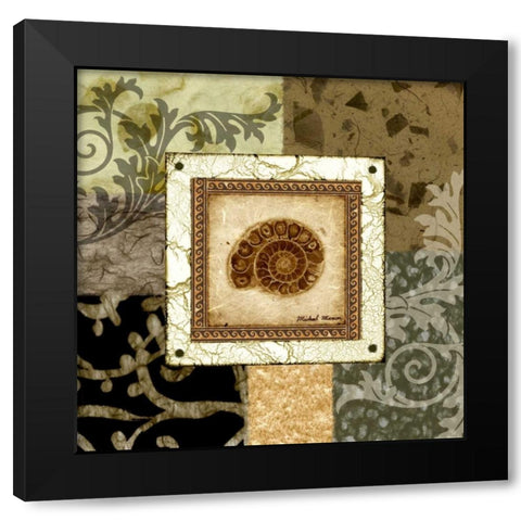 Nautilus I Black Modern Wood Framed Art Print with Double Matting by Marcon, Michael