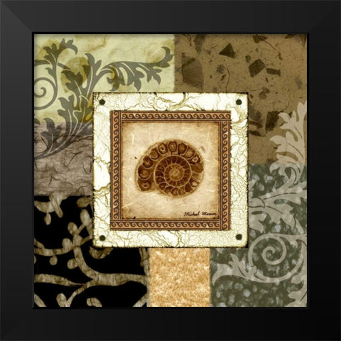 Nautilus I Black Modern Wood Framed Art Print by Marcon, Michael