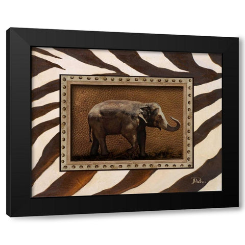 New Zebra Inspiration I Black Modern Wood Framed Art Print with Double Matting by Pinto, Patricia