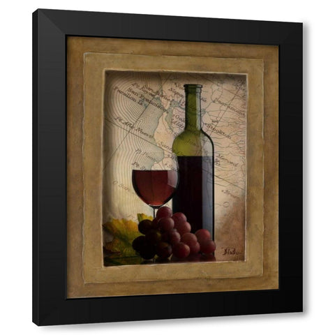 Old Napa II Black Modern Wood Framed Art Print by Pinto, Patricia