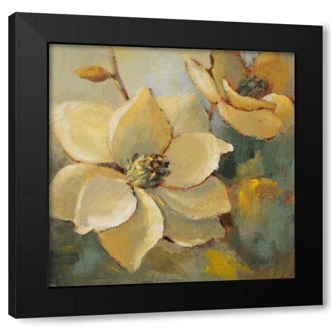 Magnolias After the Rain I Black Modern Wood Framed Art Print with Double Matting by Loreth, Lanie