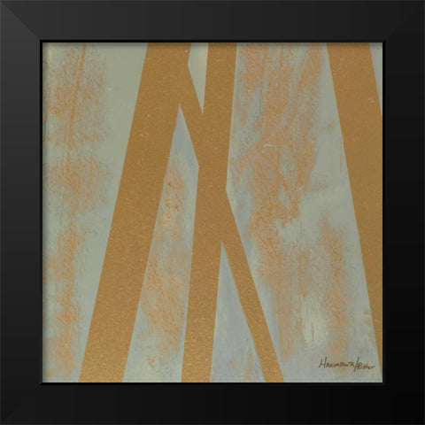 Golden Angle II Black Modern Wood Framed Art Print by Hakimipour-Ritter