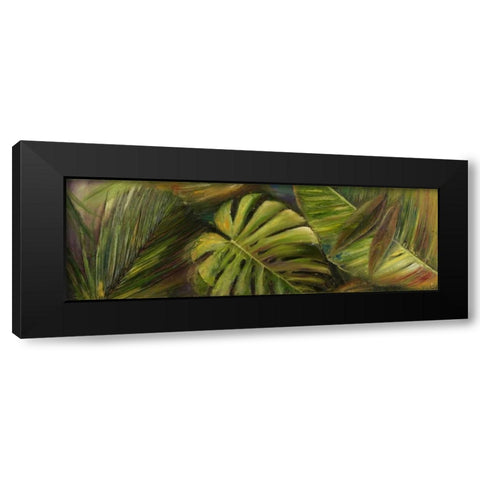 Green for Ever II Black Modern Wood Framed Art Print by Pinto, Patricia