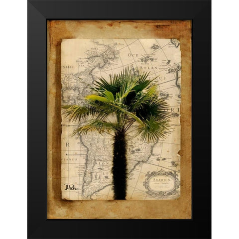 America II Black Modern Wood Framed Art Print by Pinto, Patricia