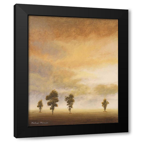 Open Sky II Black Modern Wood Framed Art Print by Marcon, Michael