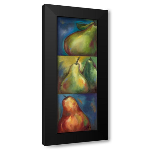 Pears 3 in 1 I Black Modern Wood Framed Art Print by Pinto, Patricia