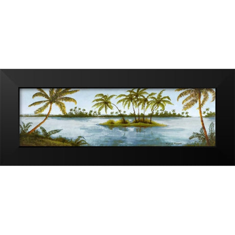 Cool Tropics I Black Modern Wood Framed Art Print by Marcon, Michael