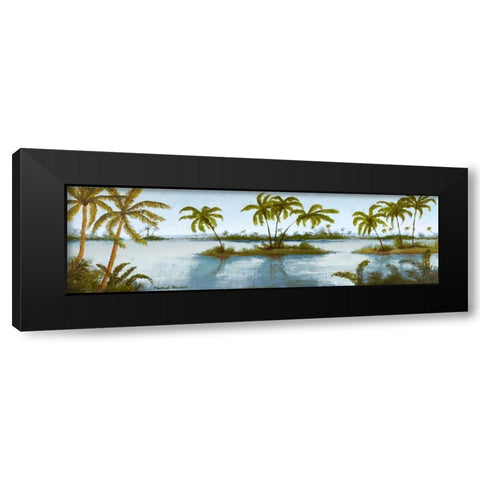 Cool Tropics II Black Modern Wood Framed Art Print with Double Matting by Marcon, Michael