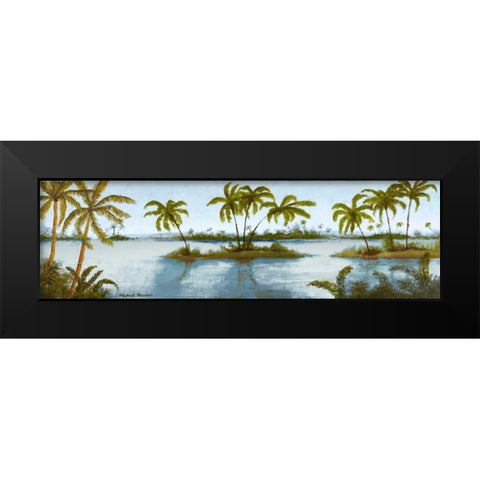 Cool Tropics II Black Modern Wood Framed Art Print by Marcon, Michael