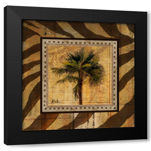 Gold America II Black Modern Wood Framed Art Print with Double Matting by Pinto, Patricia