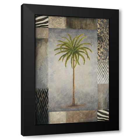 Sun Palm II Black Modern Wood Framed Art Print by Marcon, Michael